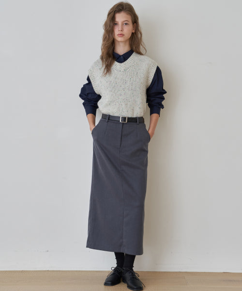 [3COLOR] V KNIT - 3 COLORS IVORY