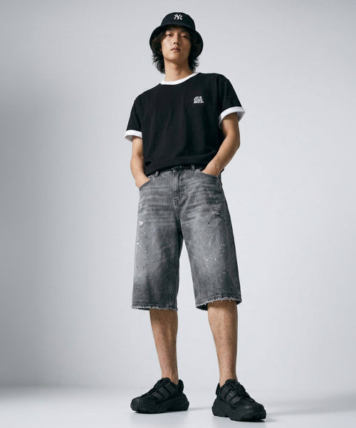 RINGER SHORT SLEEVE TEE - 4 COLORS BLACK