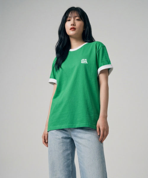 RINGER SHORT SLEEVE TEE - 4 COLORS GREEN