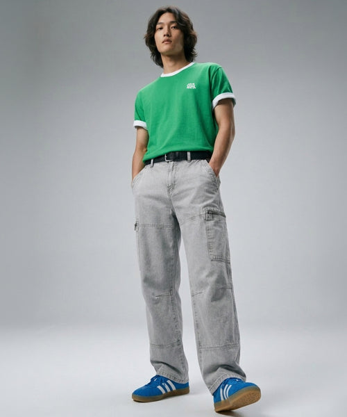 RINGER SHORT SLEEVE TEE - 4 COLORS GREEN