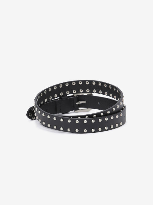 DOUBLE STUD BELT BK B261PHC004BK1 BLACK