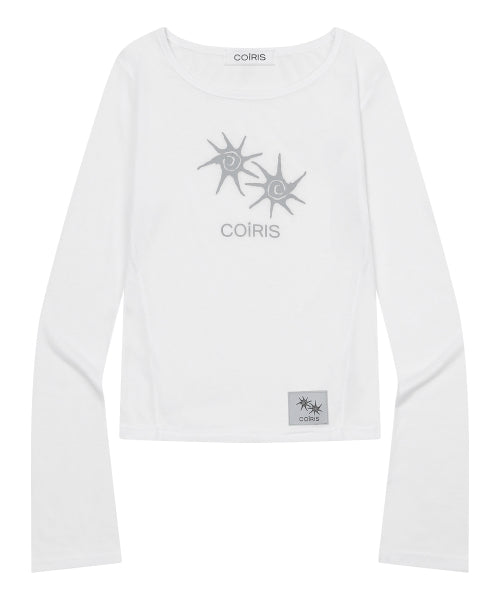 LIRA SHEER SLIM LONG SLEEVE TEE - 4 COLORS BLACK