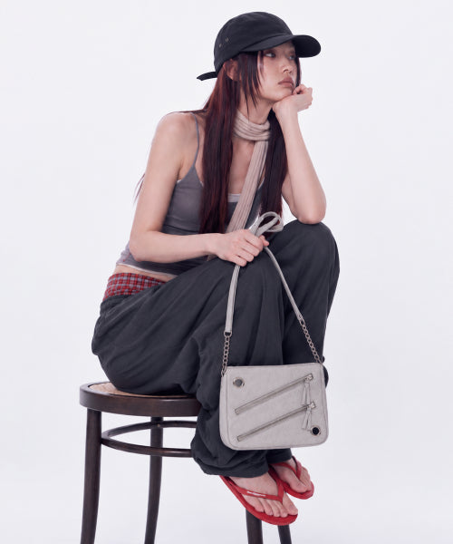 DUSK MINI CROSSBODY BAG - 3 COLORS LIGHT GRAY