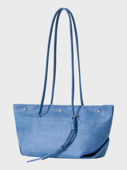 NOA BAG SMALL RAFFIA BLUE - 3 COLORS BLUE