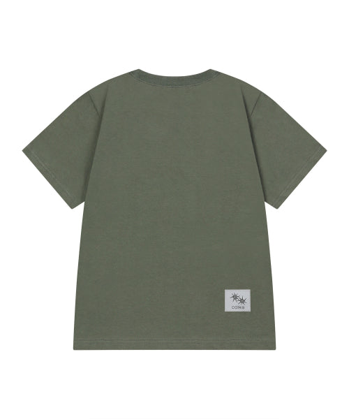 DOT SHORT SLEEVE TEE - 2 COLORS WHITE