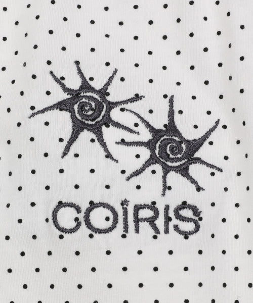 DOT SHORT SLEEVE TEE - 2 COLORS WHITE