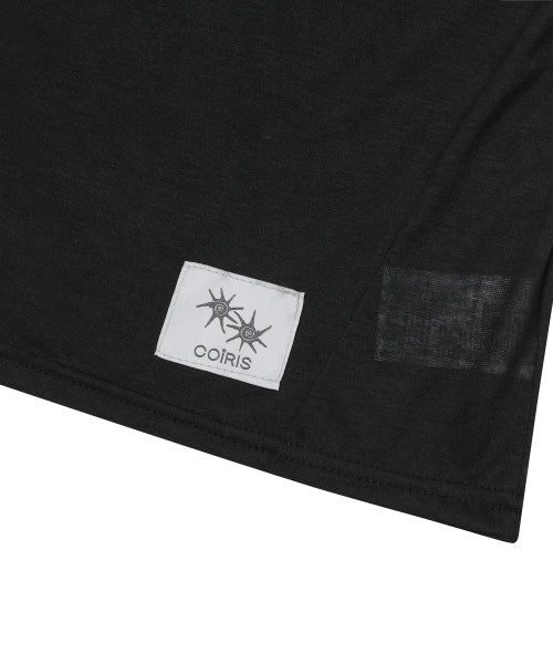 SHEER SLIM LONG SLEEVE TEE - 2 COLORS BLACK