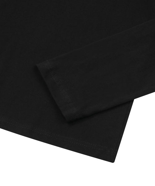 GRAPHIC LONG SLEEVE TEE - 4 COLORS BLACK