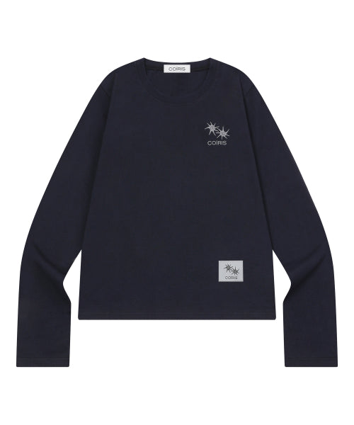 GRAPHIC LONG SLEEVE TEE - 4 COLORS BLACK