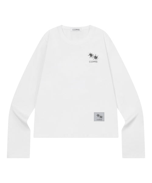GRAPHIC LONG SLEEVE TEE - 4 COLORS BLACK
