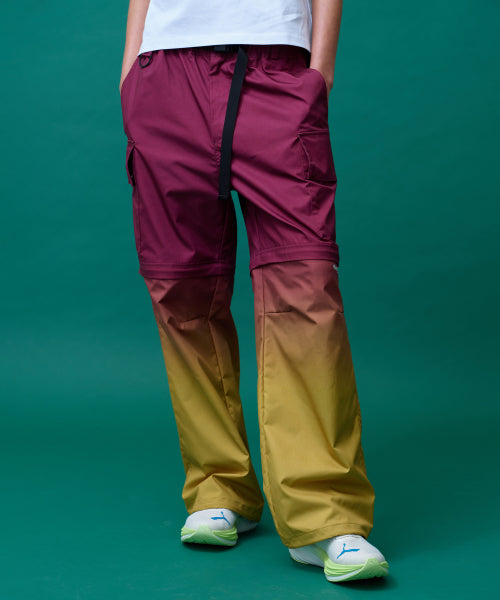GRADIENT CONVERTIBLE HIKING PANTS - 2 COLORS RED