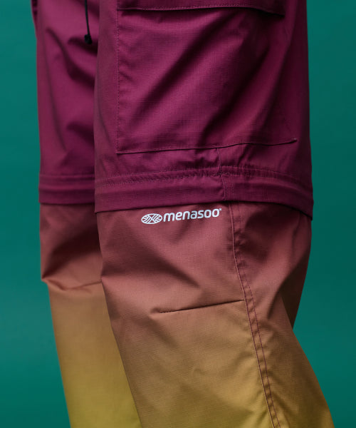 GRADIENT CONVERTIBLE HIKING PANTS - 2 COLORS RED