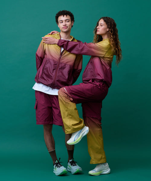 GRADIENT CONVERTIBLE HIKING PANTS - 2 COLORS RED