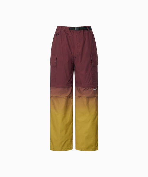 GRADIENT CONVERTIBLE HIKING PANTS - 2 COLORS RED