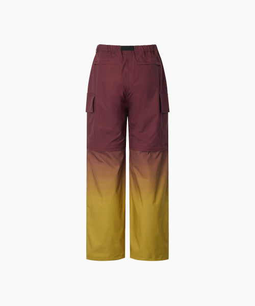 GRADIENT CONVERTIBLE HIKING PANTS - 2 COLORS RED