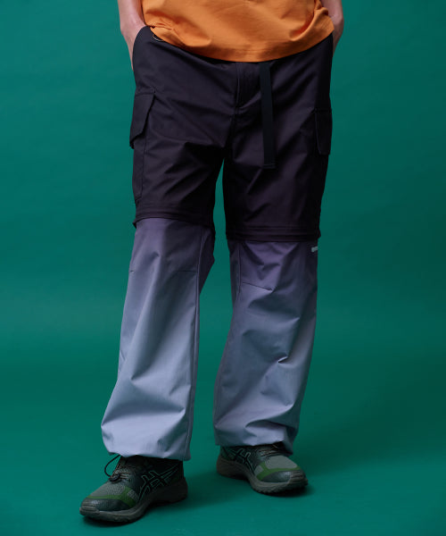 GRADIENT CONVERTIBLE HIKING PANTS - 2 COLORS BLACK