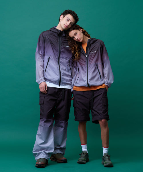 GRADIENT CONVERTIBLE HIKING PANTS - 2 COLORS BLACK
