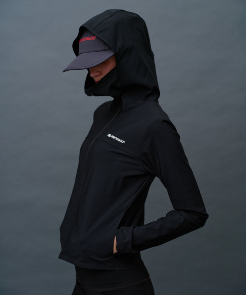 FACE COVER ZIP UP JERSEY - 4 COLORS BLACK