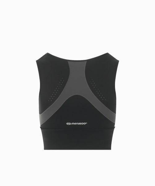 PACE HOLD SPORT BRA TOP - 4 COLORS BLACK