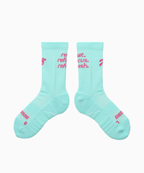 FLOW RUNNING CREW SOCKS - 5 COLORS MINT