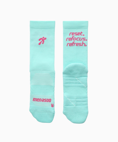 FLOW RUNNING CREW SOCKS - 5 COLORS MINT