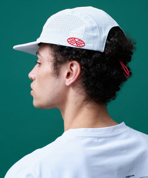 RUNNING SPORTS NO RUSH SHORT BRIM CAP - 5 COLORS WHITE