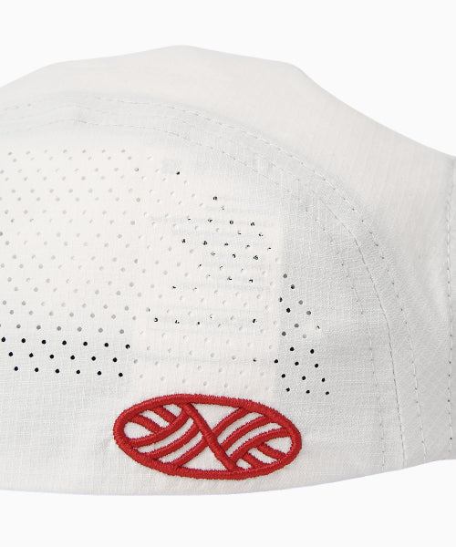 RUNNING SPORTS NO RUSH SHORT BRIM CAP - 5 COLORS WHITE