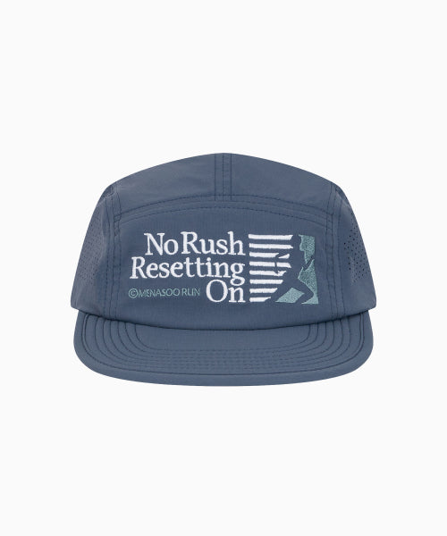RUNNING SPORTS NO RUSH SHORT BRIM CAP - 5 COLORS BLUE