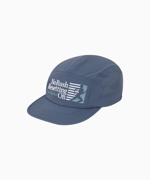 RUNNING SPORTS NO RUSH SHORT BRIM CAP - 5 COLORS BLUE