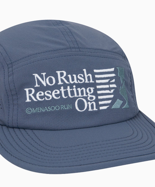 RUNNING SPORTS NO RUSH SHORT BRIM CAP - 5 COLORS BLUE