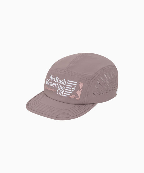 RUNNING SPORTS NO RUSH SHORT BRIM CAP - 5 COLORS PURPLE