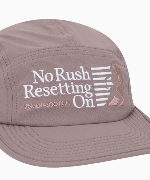 RUNNING SPORTS NO RUSH SHORT BRIM CAP - 5 COLORS PURPLE