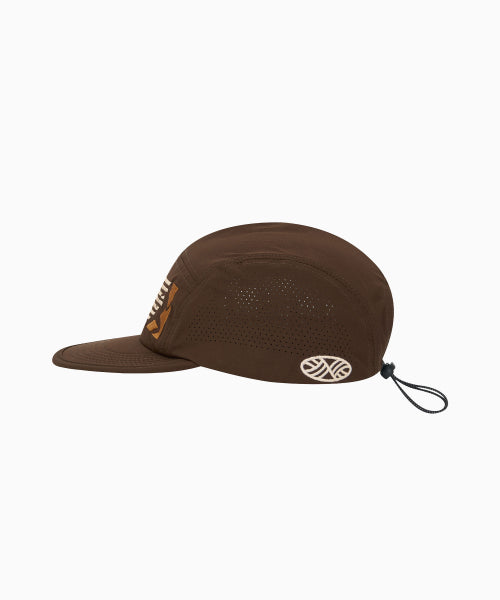 RUNNING SPORTS NO RUSH SHORT BRIM CAP - 5 COLORS BROWN