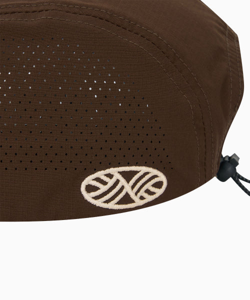 RUNNING SPORTS NO RUSH SHORT BRIM CAP - 5 COLORS BROWN