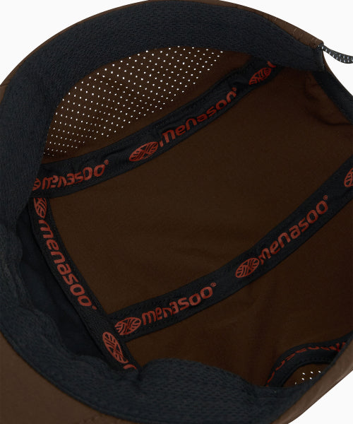 RUNNING SPORTS NO RUSH SHORT BRIM CAP - 5 COLORS BROWN