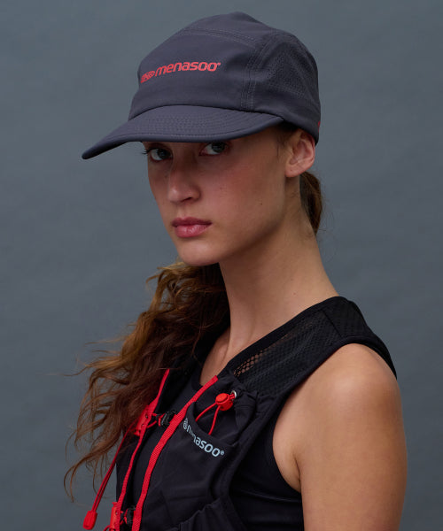 MNS RUNNING SPORTS SHORT BRIM CAP - 2 COLORS CHARCOAL