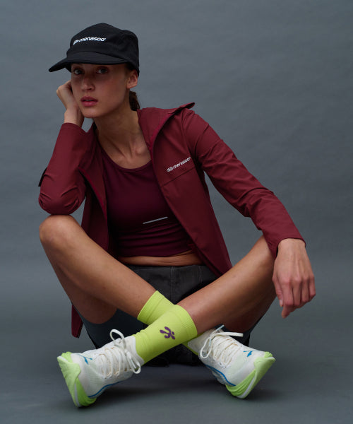 MNS RUNNING SPORTS SHORT BRIM CAP - 2 COLORS BLACK