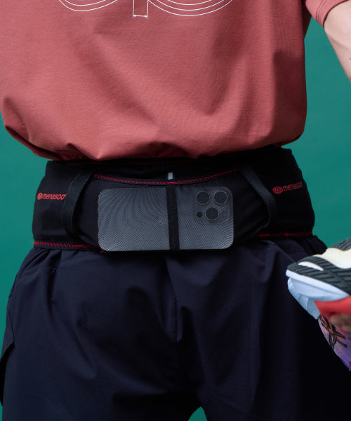 DISTANCE RUNNING BELT - 3 COLORS BLACK