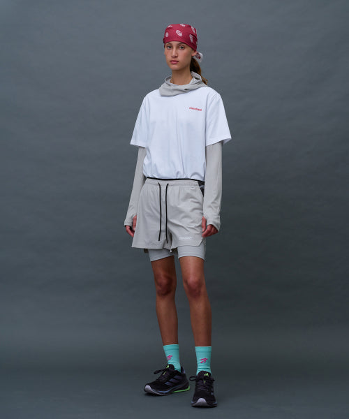 UNISEX MULTI SPORT TWO IN ONE RUNNING SHORTS - 3 COLORS GREY