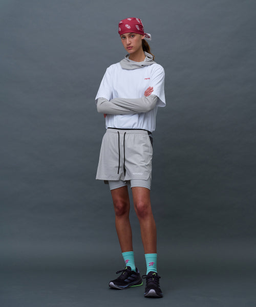 UNISEX MULTI SPORT TWO IN ONE RUNNING SHORTS - 3 COLORS GREY