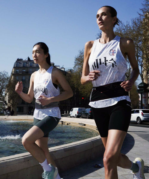UNISEX ICON RUNNING SINGLET - 4 COLORS WHITE