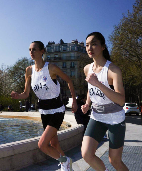 UNISEX ICON RUNNING SINGLET - 4 COLORS WHITE