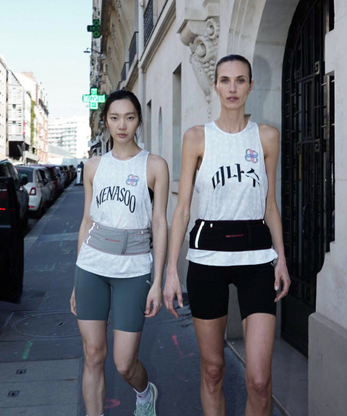 UNISEX ICON RUNNING SINGLET - 4 COLORS WHITE