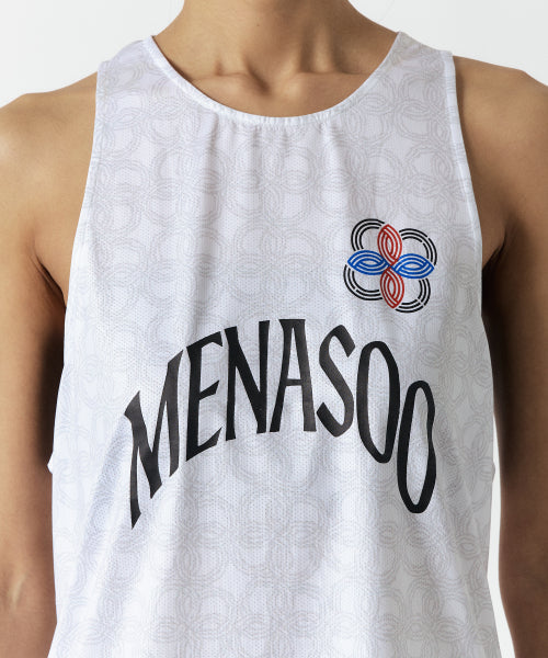 UNISEX ICON RUNNING SINGLET - 4 COLORS WHITE