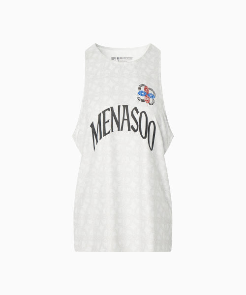 UNISEX ICON RUNNING SINGLET - 4 COLORS WHITE