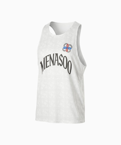 UNISEX ICON RUNNING SINGLET - 4 COLORS WHITE
