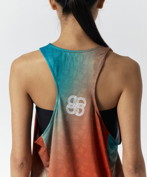 UNISEX ICON RUNNING SINGLET - 4 COLORS ORANGE