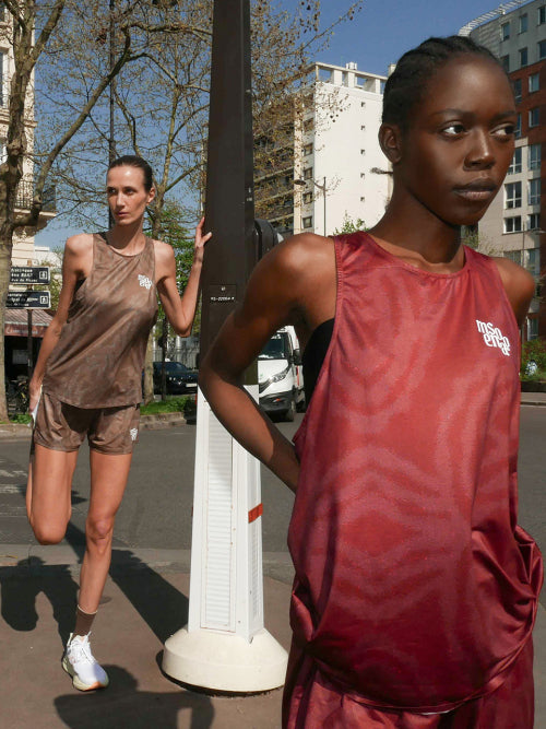 UNISEX PACE TRACE SINGLET - 6 COLORS RED