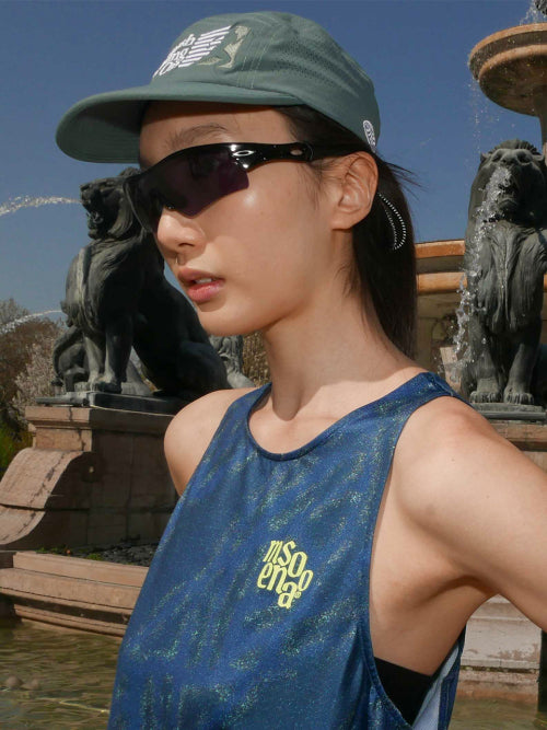UNISEX PACE TRACE SINGLET - 6 COLORS BLUE