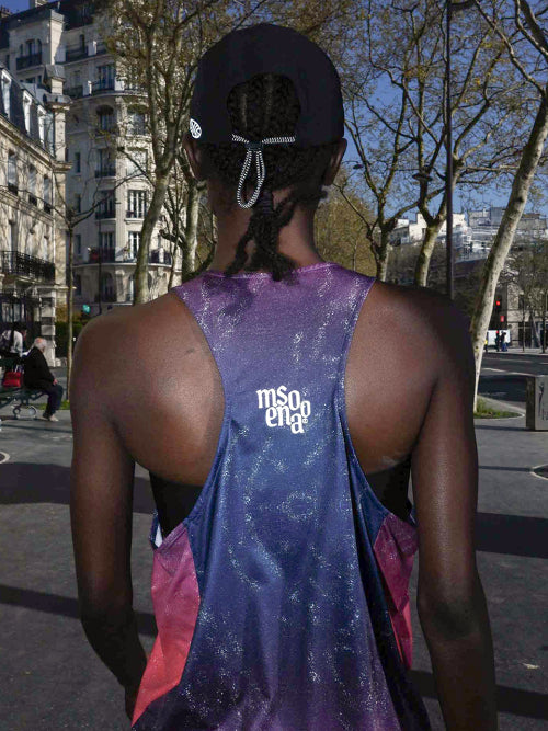 UNISEX PACE TRACE SINGLET - 6 COLORS PURPLE